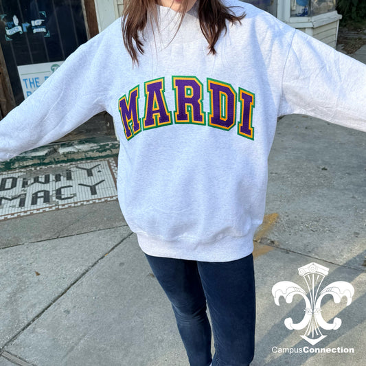Mardi Gras Mock Neck Sweatshirt