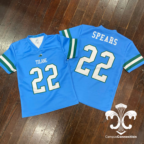 Tyjae Spears Tulane Replica Football Jersey - Blue