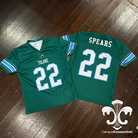 Tyjae Spears Tulane Replica Football Jersey - Green