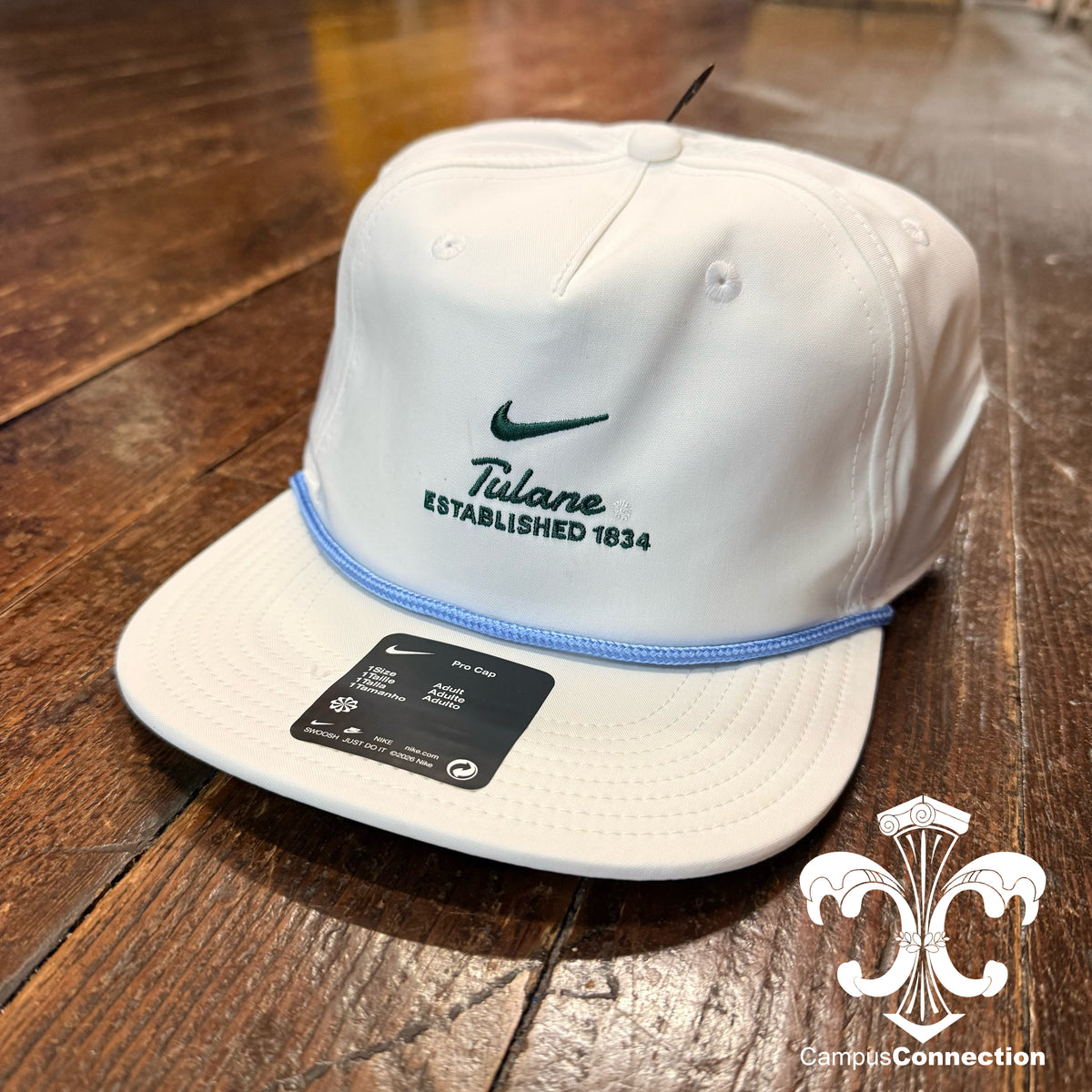 Tulane Nike Visor Rope Hat