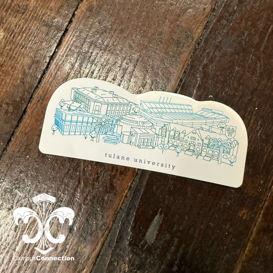 Tulane Campus Buildings Sticker
