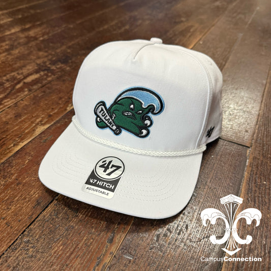 Tulane All White Hitch Rope Hat