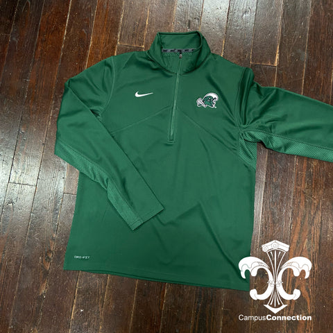 Tulane Nike Training Half-Zip Jacket - Green