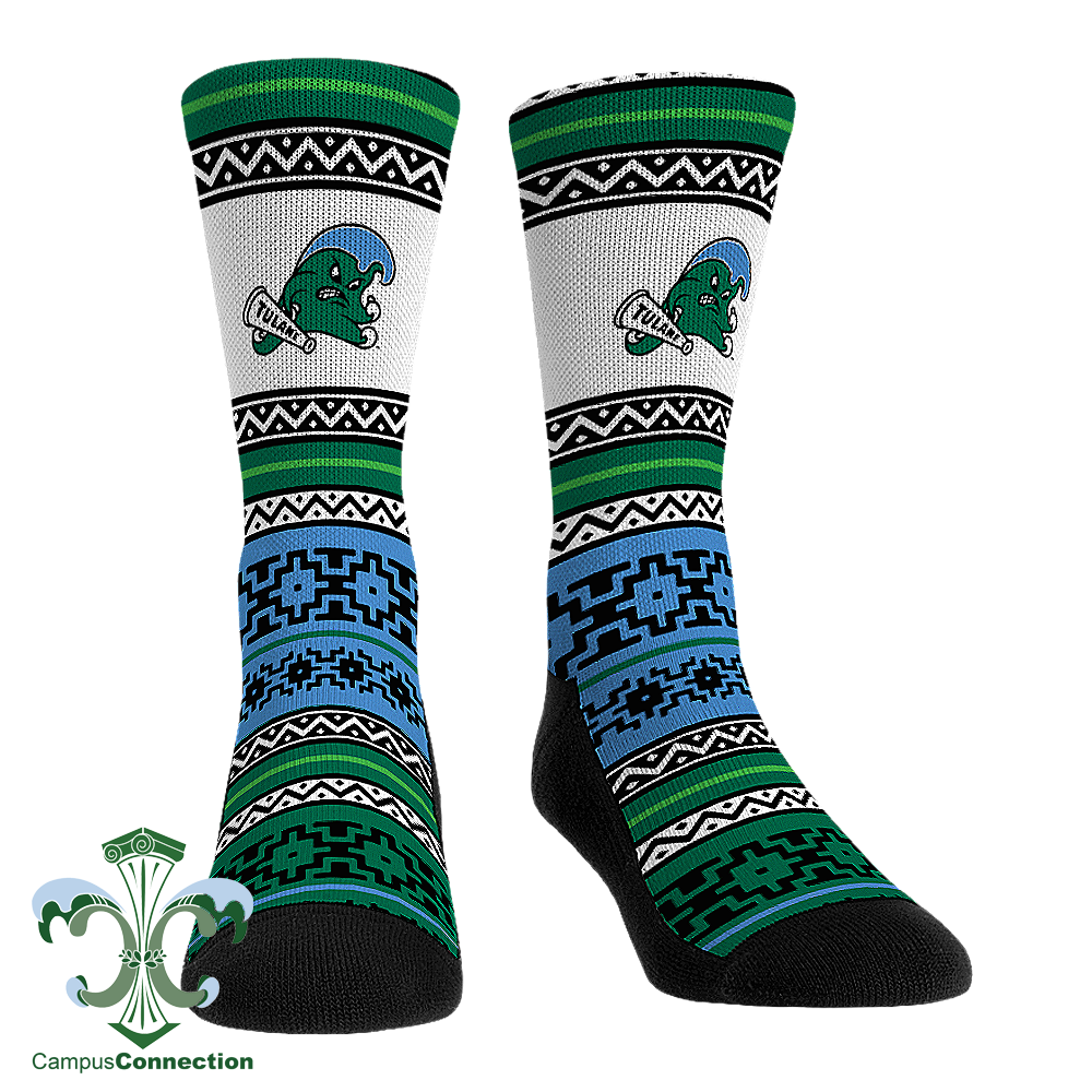 Tulane Geo Shapes Socks