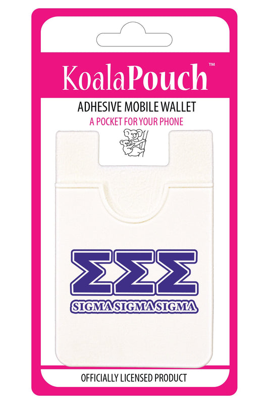 Sigma Sigma Sigma (Tri Sigma) Koala Pouch - Greek Letters Design - Phone Wallet