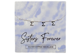 Tri Sigma Silver Greek Letters Necklace