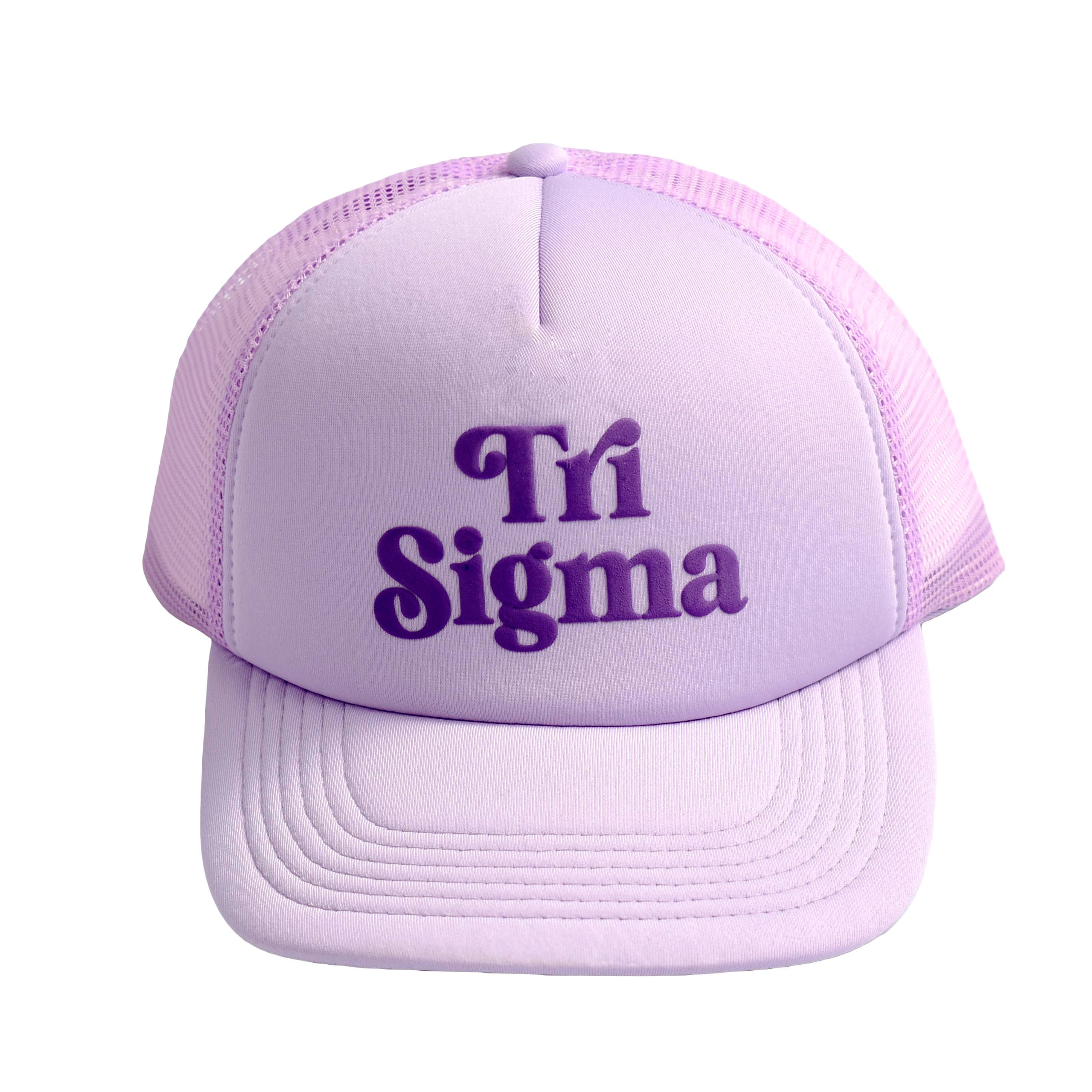 Sigma Baseball Sigma Sigma Sigma Baseball Cap, Mesh Trucker-Style Hat – Campus Connection