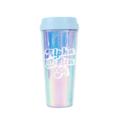 Alpha Delta Pi Retro Style Sorority Tumbler