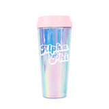 Alpha Phi Retro Style Sorority Tumbler