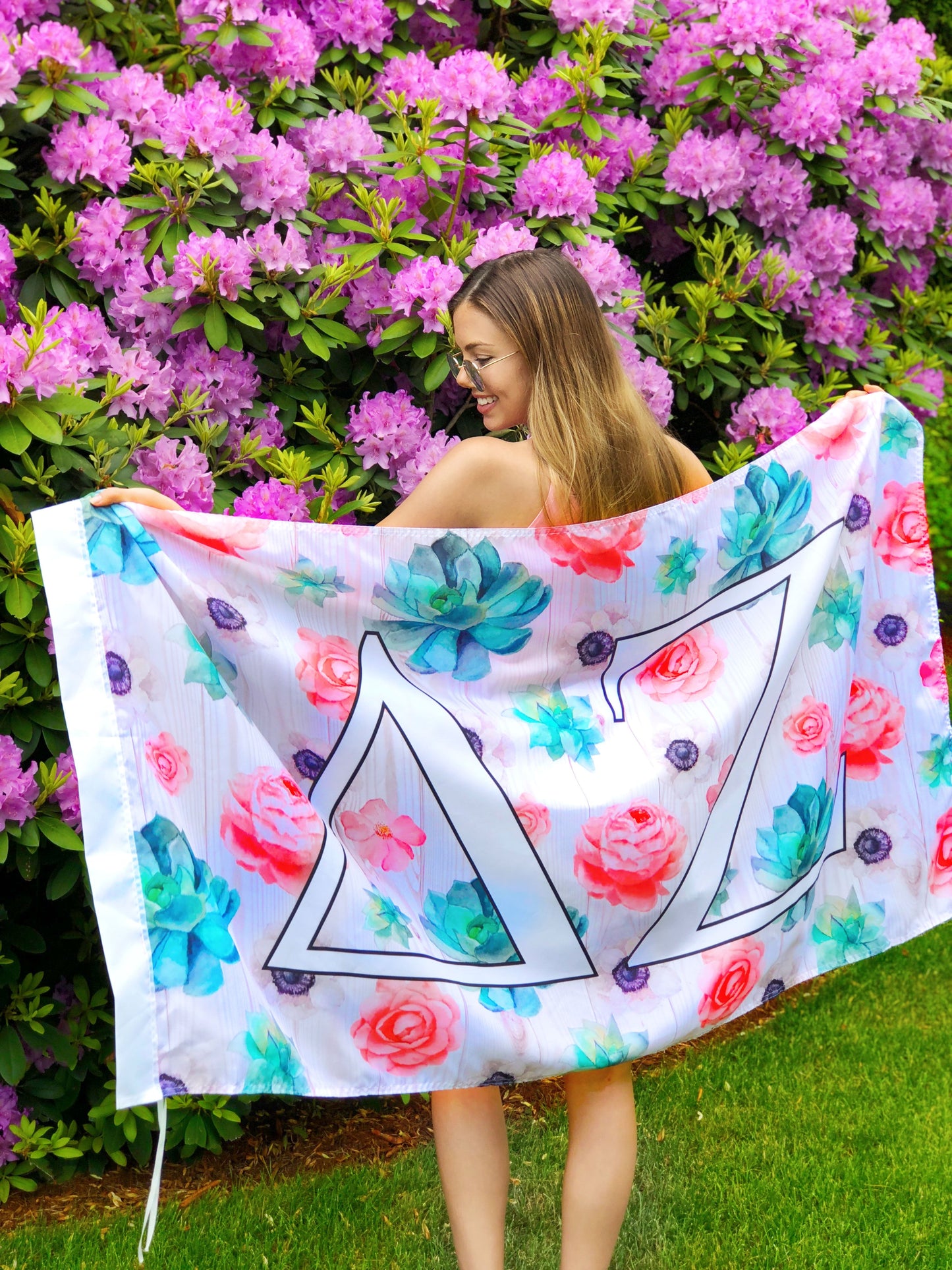 Alpha Chi Omega Succulent Flag