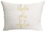 Theta Phi Alpha Throw Pillow