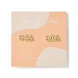 Theta Phi Alpha 18k Gold Plated Stud Earrings