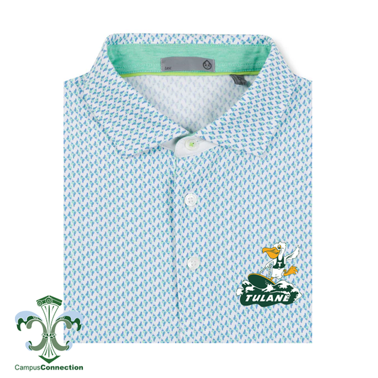 Tasc Surfing Riptide Cloud Polo Shirt - Conch Shell