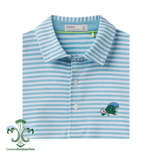 Tasc Sumrall Stripe Cloud Polo Shirt