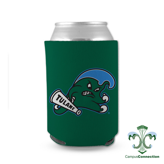 Tulane Angry Wave Koozie