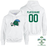 Tulane Volleyball NIL Player Angry Wave Hooded Sweatshirt