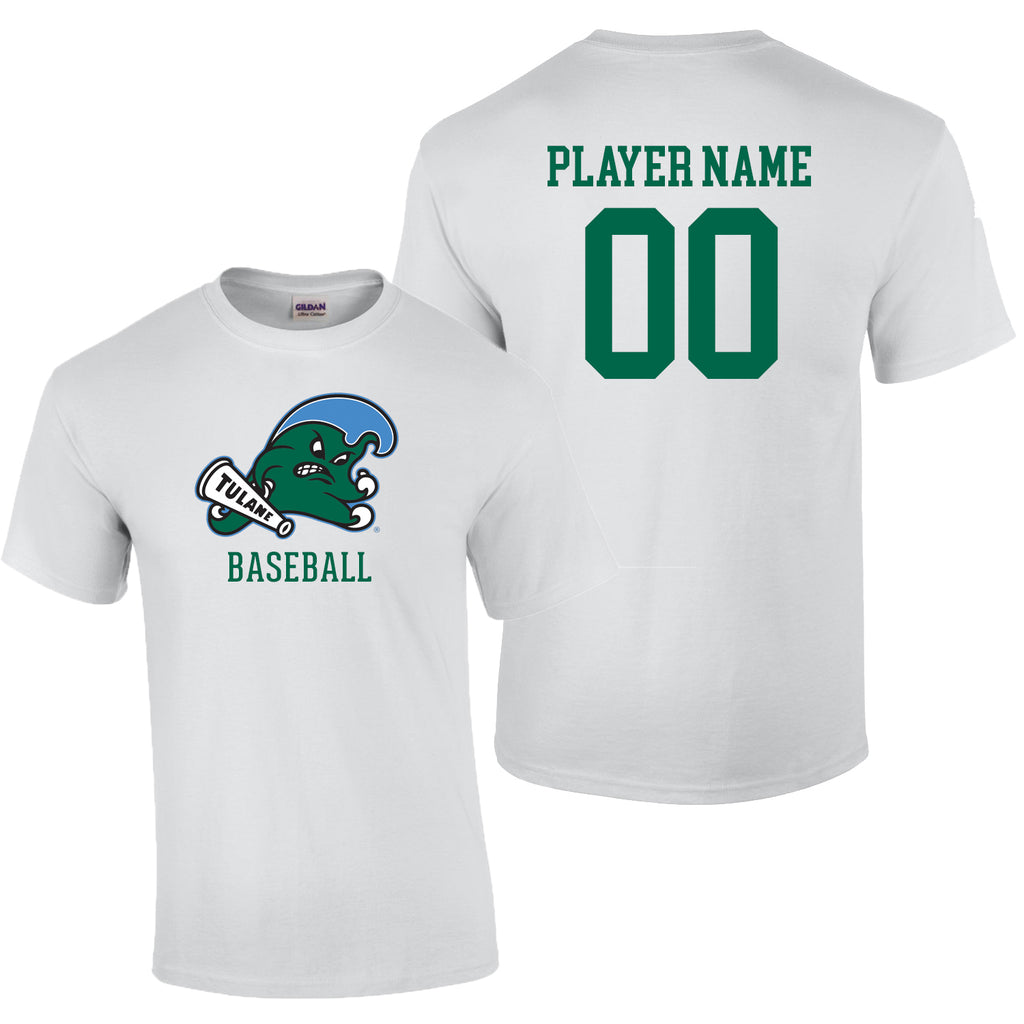 Tulane Baseball NIL Player Angry Wave Shirt