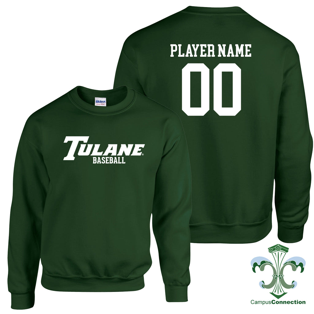 Tulane Baseball NIL Player Wordmark Crewneck Sweatshirt