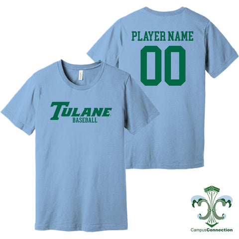 Tulane Baseball NIL Player Wordmark Shirt