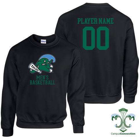 Tulane Men's Basketball NIL Player Angry Wave Crewneck Sweatshirt