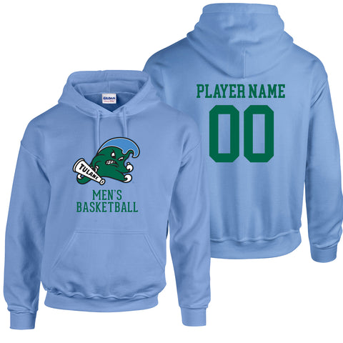 Tulane Men's Tennis NIL Player Angry Wave Hooded Sweatshirt