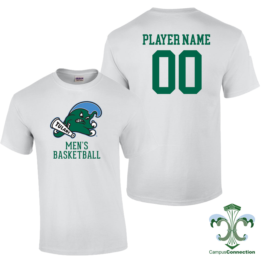 Tulane Men's Basketball NIL Player Angry Wave Shirt