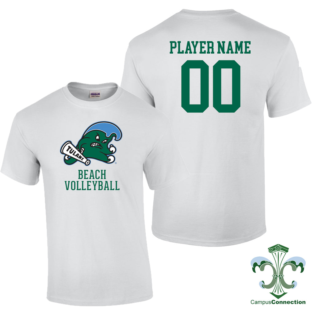 Tulane Beach Volleyball NIL Player Angry Wave Shirt