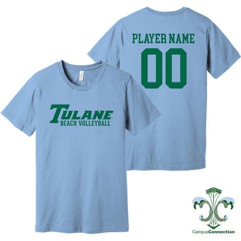 Tulane Beach Volleyball NIL Player Wordmark Shirt