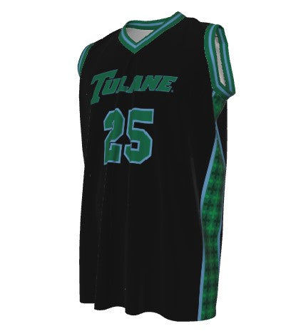 Tulane Replica Customizable Basketball Jersey - 2025 Black