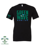 Green Wave Bowling Cotton T-Shirt