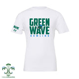 Green Wave Bowling Cotton T-Shirt