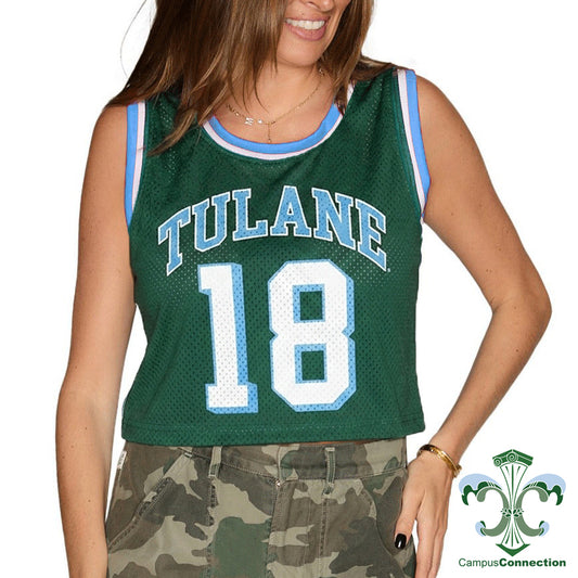 Tulane Cropped Basketball Jersey