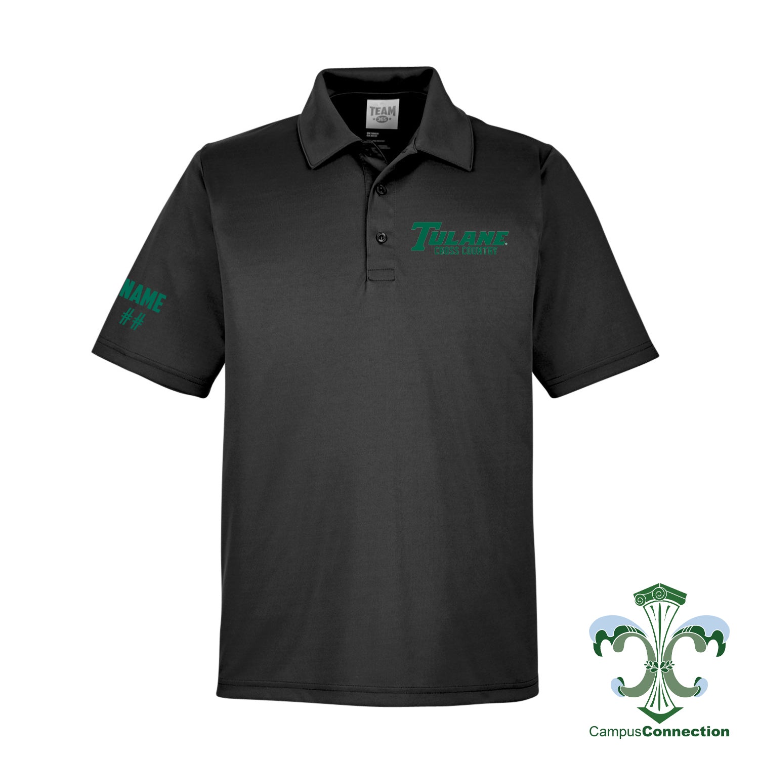 cross country polo shirts Tulane Cross Country NIL Player Performance Polo – Campus Connection