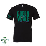 Green Wave Cross Country Cotton T-Shirt