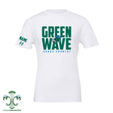 Green Wave Cross Country Cotton T-Shirt