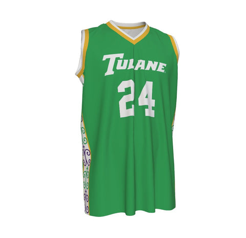 Tulane Replica Customizable Basketball Jersey - 2024 Mardi Gras