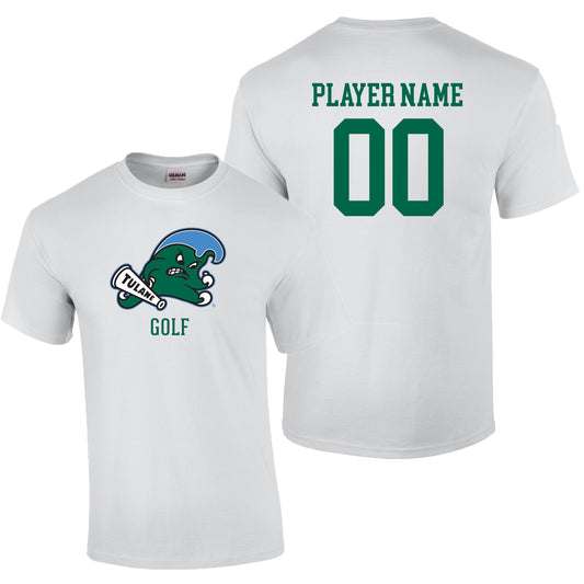 Tulane Golf NIL Player Angry Wave Shirt