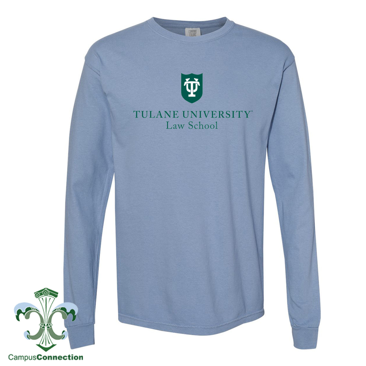 Tulane Law School Comfort Colors Long Sleeve