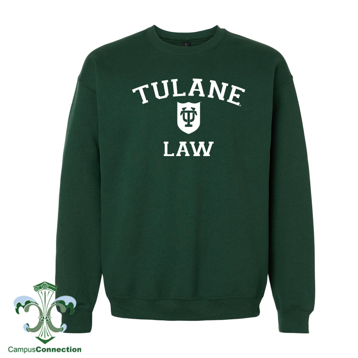 Tulane Law Collegiate Shield Crewneck Sweatshirt