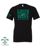 Green Wave Men's Basketball Cotton T-Shirt