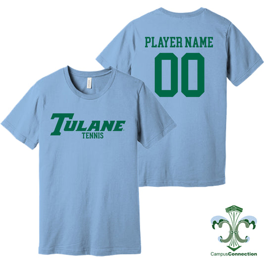 Tulane Women's Tennis NIL Player Wordmark Shirt