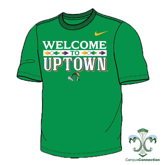 Tulane Nike Welcome to Uptown Legend T-Shirt - Mardi Gras Edition [PRE-ORDER]