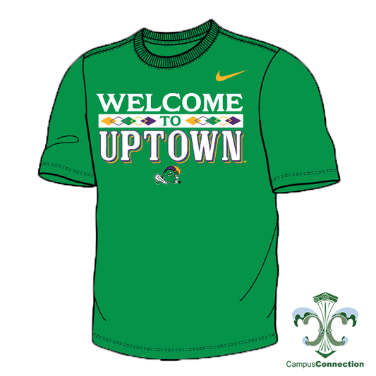 Tulane Nike Welcome to Uptown Legend T-Shirt - Mardi Gras Edition