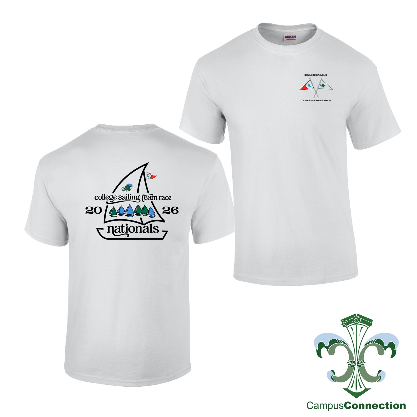 Tulane Sailing 2026 College Team Race Nationals Cotton T-Shirt
