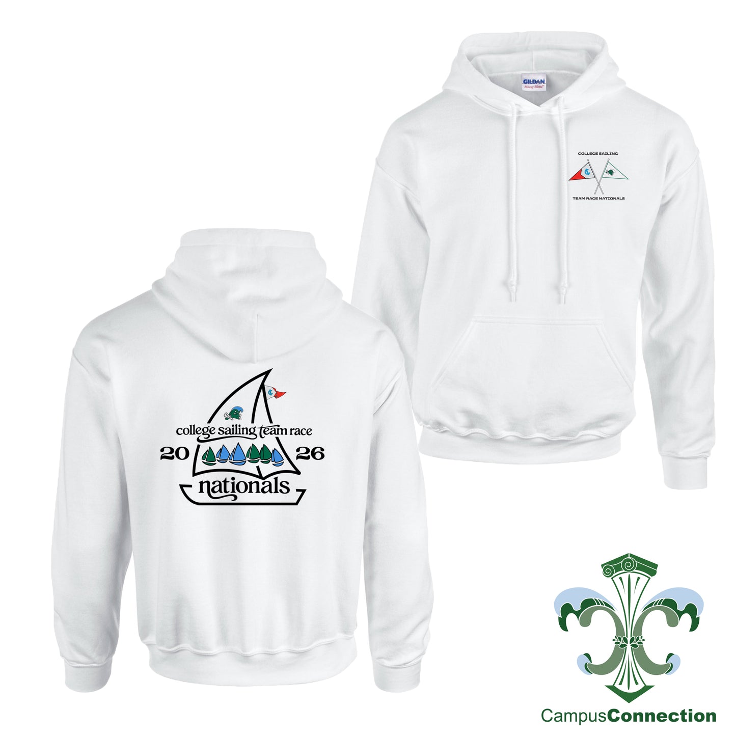 Tulane Sailing 2026 College Team Race Nationals Hooded Sweatshirt