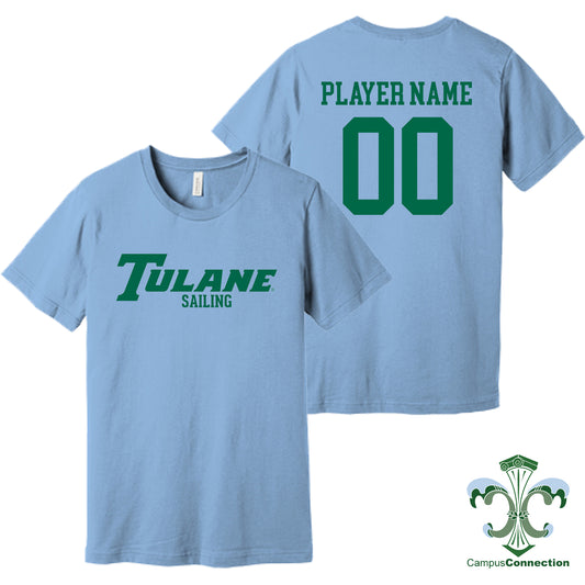 Tulane Sailing NIL Player Wordmark Shirt