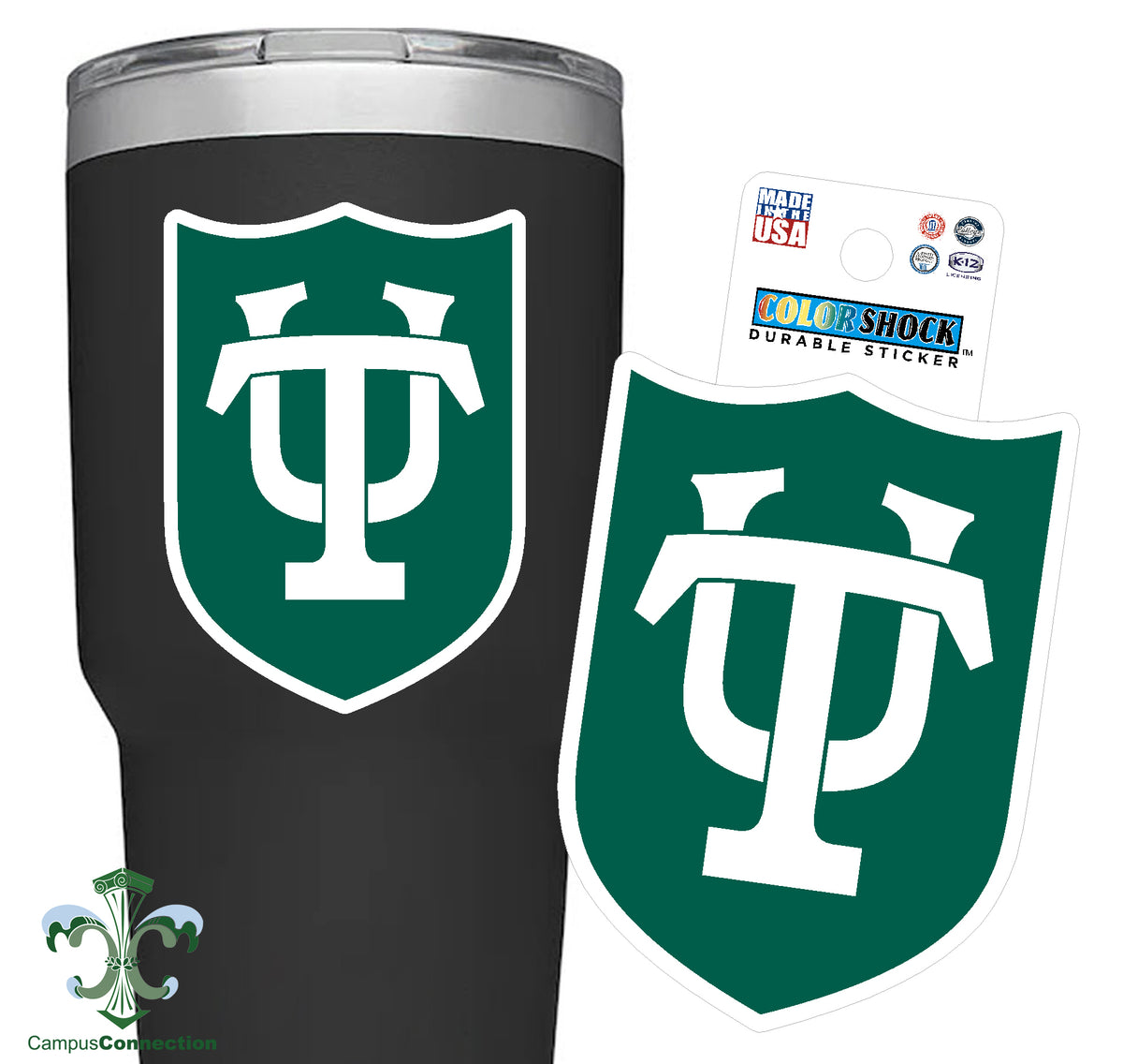 Tulane Shield Sticker