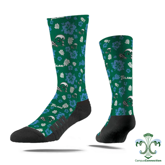 Tulane Socks - Tropical