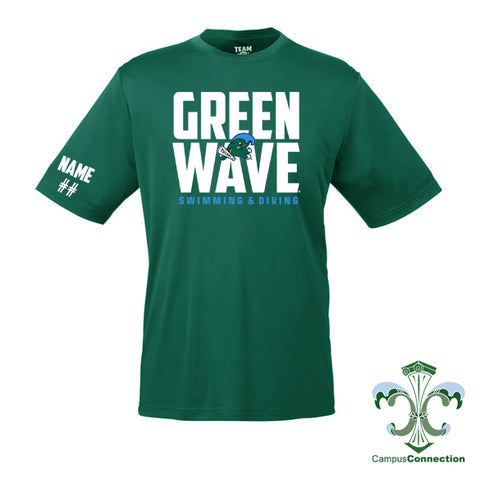 Tulane Swimming & Diving Performance Shirt