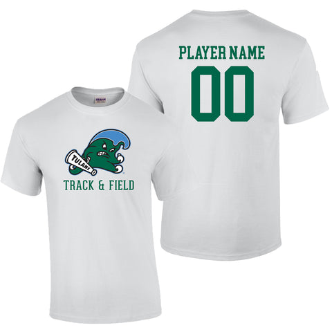 Tulane Track & Field NIL Player Angry Wave Shirt